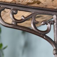 Close up of Antique Iron Wall Bracket 