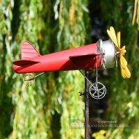 Aeroplane Garden Wind Spinner On Spike