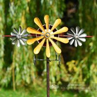 Front View Of Aeroplane Garden Wind Spinner
