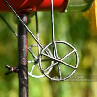 Aeroplane Garden Wind Spinner Close Up