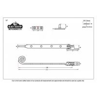 Monkeytail Window Stay Beeswax Dimensions 10" 