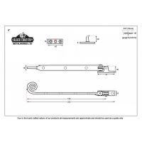 Monkeytail Window Stay Beeswax Dimensions 8" 