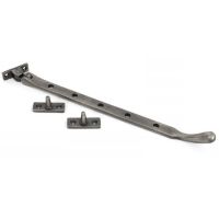 Antique Pewter Peardrop Window Stay 12" Antique Pewter Peardrop Window Stay 12"