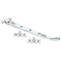 Polished Chrome Peardrop Window Stay 8"