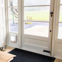 Antique Bronze Oval Escutcheon in situ 