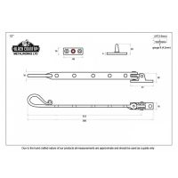 Shepherd"s Crook Window Stay Dimensions