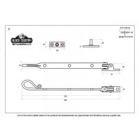 Shepherd"s Crook Window Stay Dimensions 