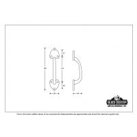 "Merlino" Gothic Pull Handle 8"