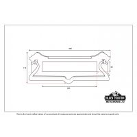 Polished Brass Letterplate with Door Knocker Dimension Chart Polished Brass Letterplate with Door Knocker Dimension Chart