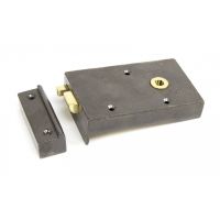 Right Hand Bathroom Latch Iron 
