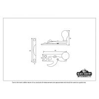 Hook Sash Fastener Dimensions  Hook Sash Fastener Dimensions