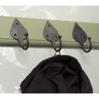 Beeswax Coat Hooks on Olive Green Rack 