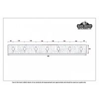 Beeswax Coat Hooks on Olive Green Rack - Dimensions 