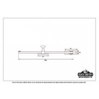 Adjustable Sliding Window Stay - 12"