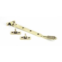 Aged Brass Reeded Window Stay 8"