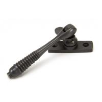Reeded Window Fastener - Lockable Aged Bronze 