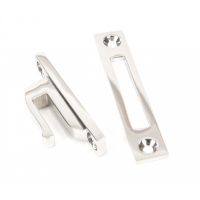 Reeded Window Fastener - Lockable Polished Nickel