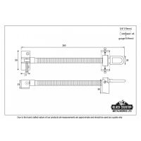 Telescopic Polished Brass Screw Jack - Dimensions 