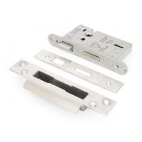 Satin Stainless Steel 5 Lever Heavy Duty BS Sash Lock - 2"