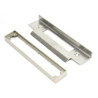 Satin Stainless Steel Rebate Kit for Horizontal Sash Lock - 0.5" Satin Stainless Steel Rebate Kit for Horizontal Sash Lock - 0.5"