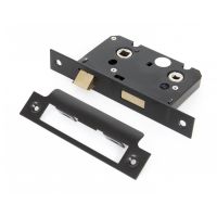 Bathroom Mortice Lock - Black 2.5" Bathroom Mortice Lock - Black 2.5"