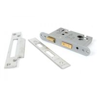 Satin Stainless Steel Euro Profile Sash Lock - 3" Alternate View Satin Stainless Steel Euro Profile Sash Lock - 3" Alternate View