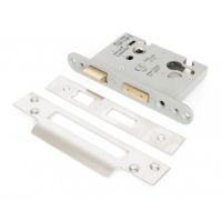Satin Stainless Steel Euro Profile Sash Lock - 3" Main View Satin Stainless Steel Euro Profile Sash Lock - 3" Main View