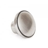 Angled View of Natural Cast Iron Cabinet Knob - 32mm