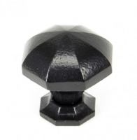Steel Powder Coated Octagonal Cabinet Knob - 32mm