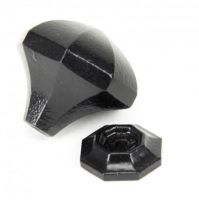 Side view of Steel Powder Coated Octagonal Cabinet Knob - 32mm