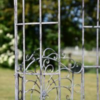 Close up of frame work and scroll detailing