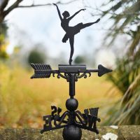 Ballerina Weathervane in Garden