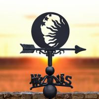 Sun & Moon Weathervane in Situ