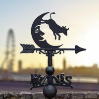 Weathervane with Cow Jumping Over the Moon Topper Weathervane with Cow Jumping Over the Moon Topper