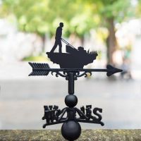 Weathervane with Mowing the Lawn Design 