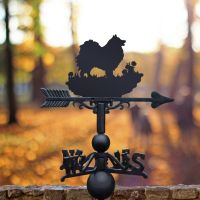 Weathervane with Pomeranian Design  Weathervane with Pomeranian Design