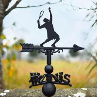 Tennis Player Weathervane Design 