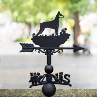 Weathervane with Dobermann Design  Weathervane with Dobermann Design