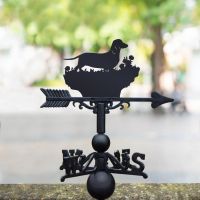 Dachshund Black Weathervane in Full 