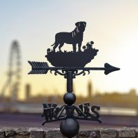 Bullmastiff Weathervane in Black Finish 