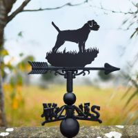 Border Terrier Weathervane in Situ 