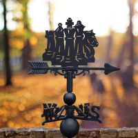 Weathervane with Chess Pieces insitu 