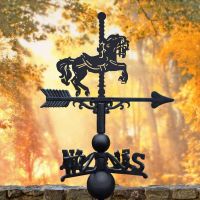 Weathervane with Carousel Horse Topper Weathervane with Carousel Horse Topper