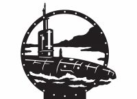 Submarine Weathervane Topper