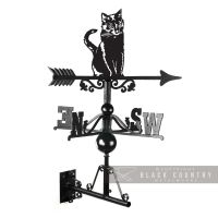 Sitting Cat Weathervane Created From Iron