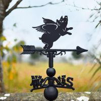 Weathervane Flying Pig Design 