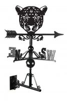 Leopard Face Weathervane 