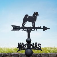 Shar-Pei Weathervane in Garden 