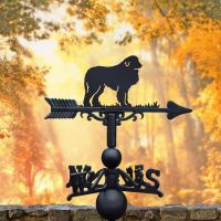 Pyrenean Mountain Dog Weathervane in Black  Pyrenean Mountain Dog Weathervane in Black