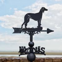 Black Weathervane with Saluki Design 